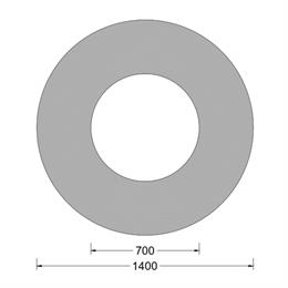 Cilindrische fender - 1400x0700mm