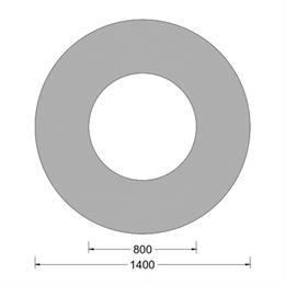 Cilindrische fender - 1400x0800mm