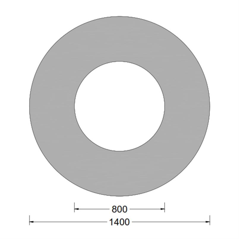 Cilindrische fender - 1400x0800mm