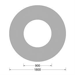 Cilindrische fender - 1800x0900mm