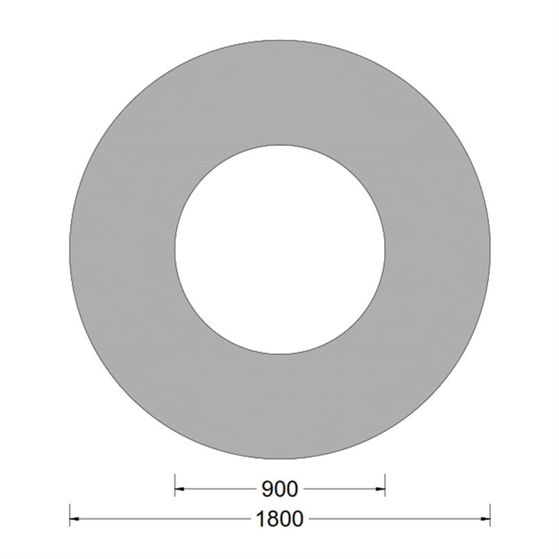 Cilindrische fender - 1800x0900mm