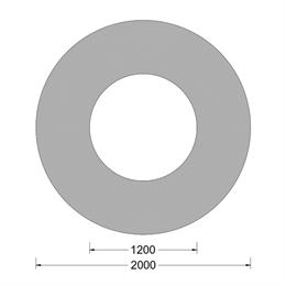 Cilindrische fender - 2000x1200mm