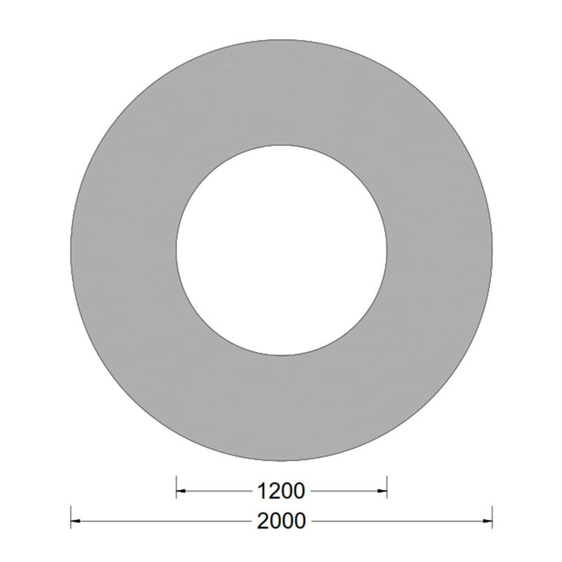 Cilindrische fender - 2000x1200mm