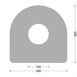 DC-fender 350x350mm - O-kamer 150mm