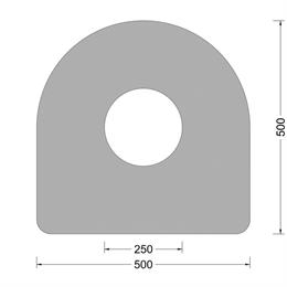 DC-fender 500x500mm - O-kamer 250mm