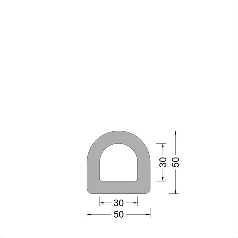 DD-fender 050x050mm - D-kamer 030x030mm