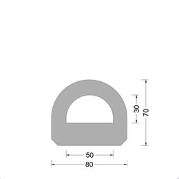 DD-fender 080x070mm - D-kamer 050x030mm