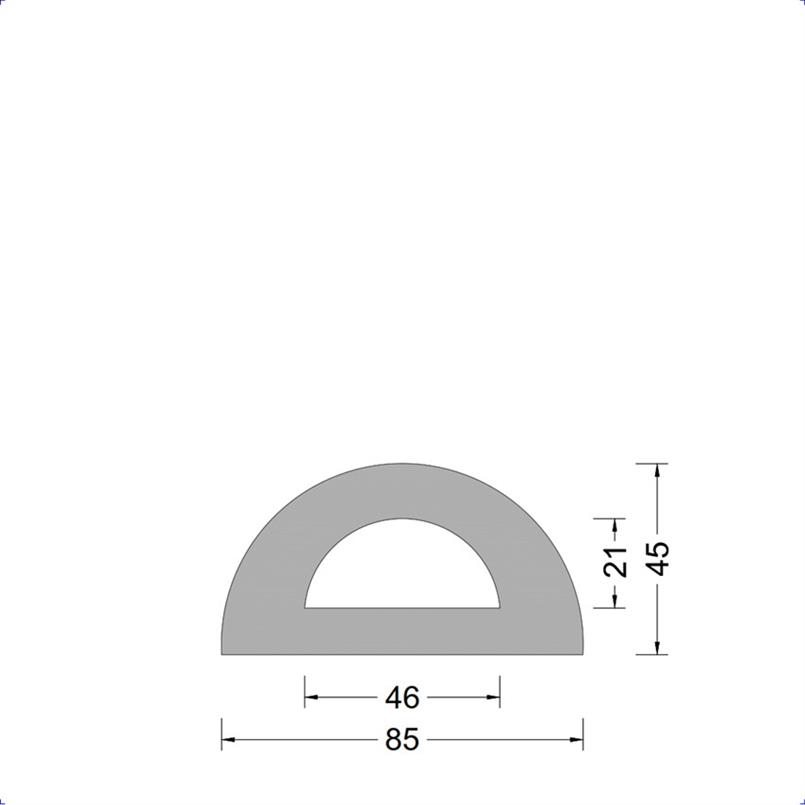 DD-fender 085x045mm - D-kamer 046x021mm