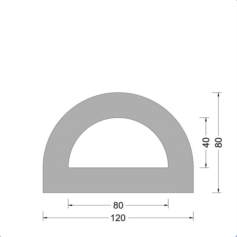 DD-fender 120x080mm - D-kamer 080x040mm