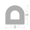 DD-fender 125x125mm - D-kamer 060x060mm