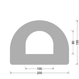 DD-Fender 200x150mm - D-kamer 100x080mm