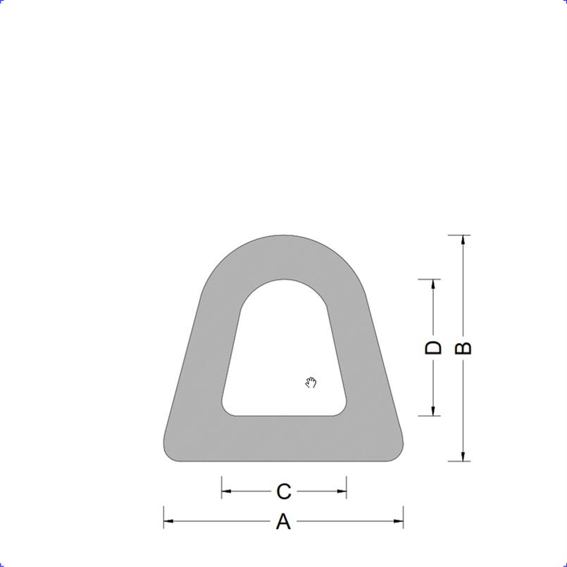 Delta-fender AxBmm - maatwerk