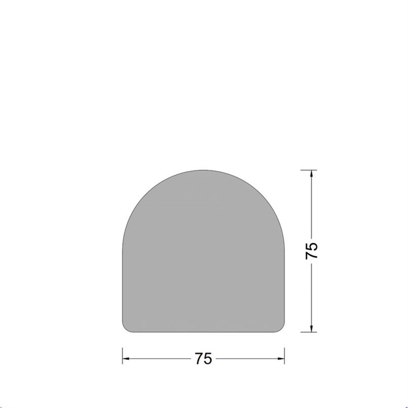 DS-fender - 075x075mm - massief