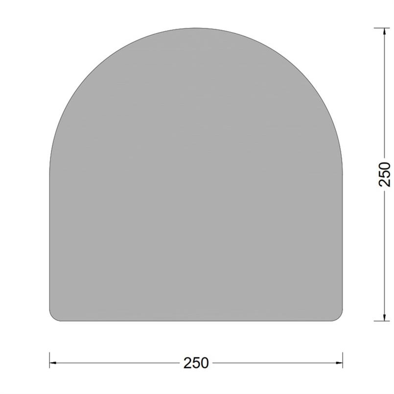 DS-fender 250x250mm - massief