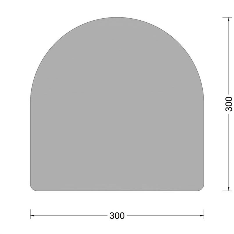 DS-fender 300x300mm - massief