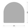 DS-fender 300x300mm - massief