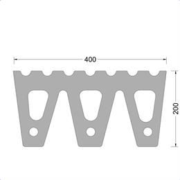 M-Fender - 400x200mm