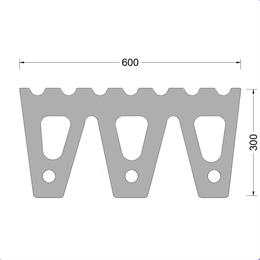 M-Fender - 600x300mm