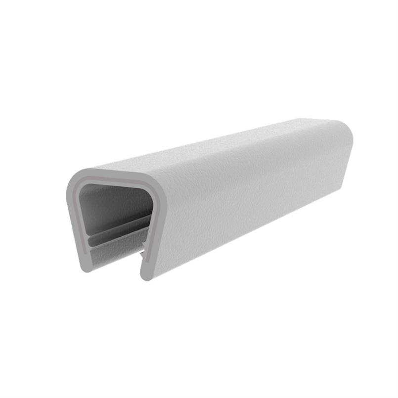PVC kantafwerk profiel - grijs - klembereik 8.0-10mm