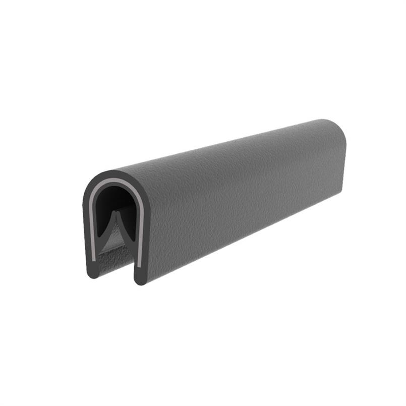 PVC kantafwerk profiel - zwart - klembereik 0.5-2.0mm