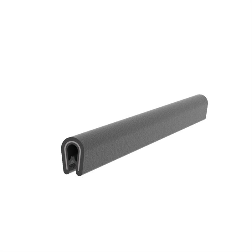 PVC kantafwerk profiel - zwart - klembereik 0.8-1.5mm