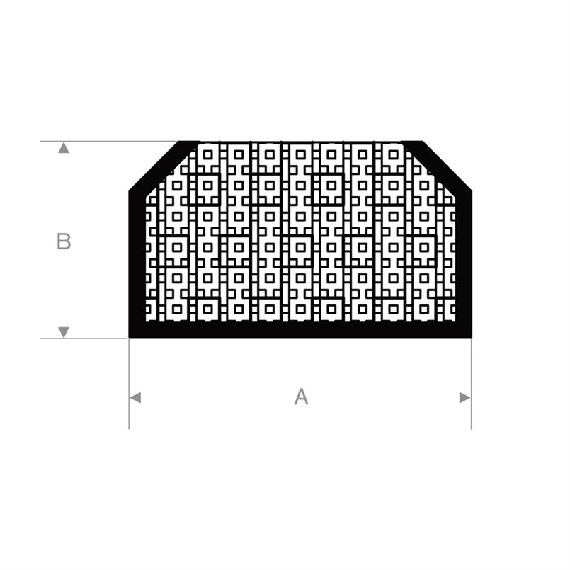 Rubber hatch pakking 71x32mm