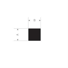 Rubberblokpakking zw 12x10mm