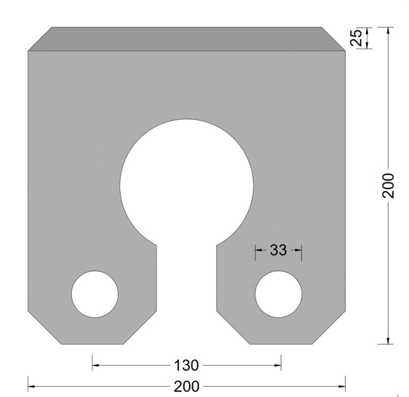 Sleutelgatfender - 200x200mm